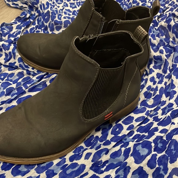 Leather boots-navy - Picture 2 of 5